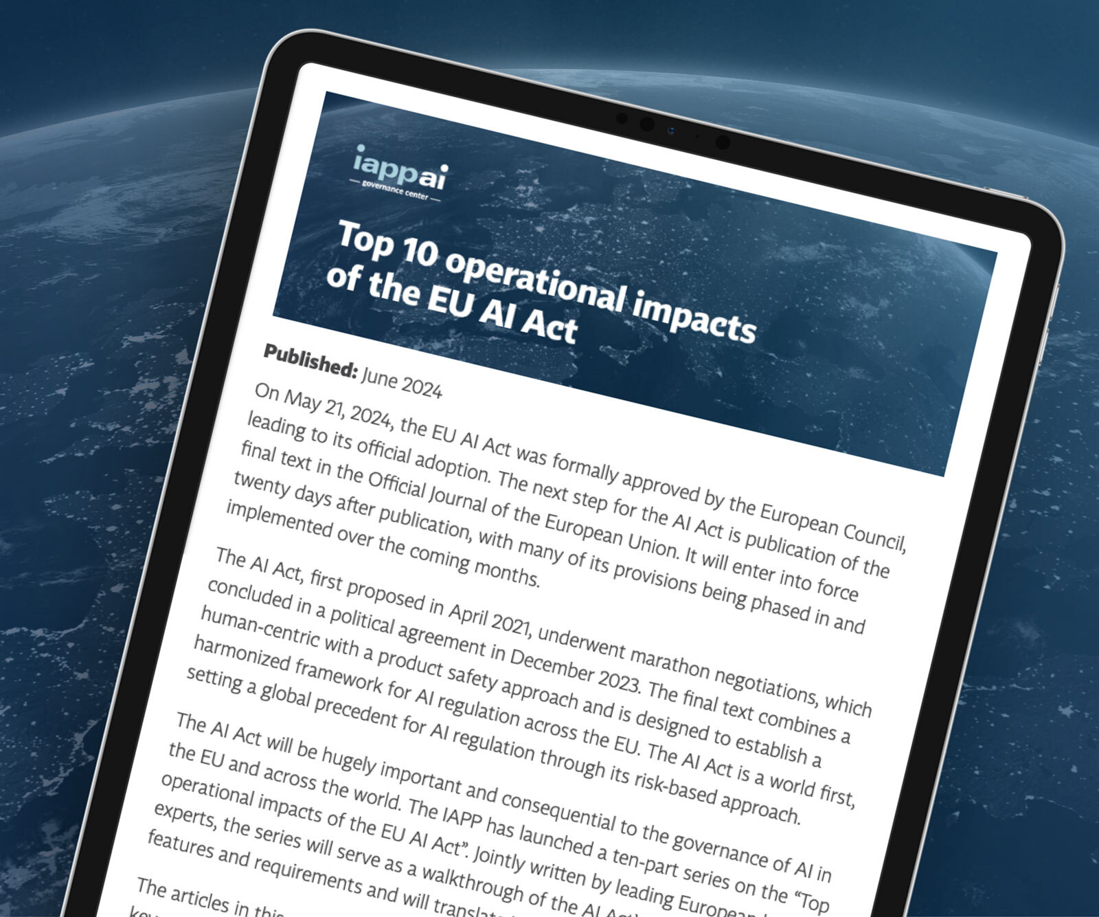 Top 10 operational impacts of the EU AI Act﻿