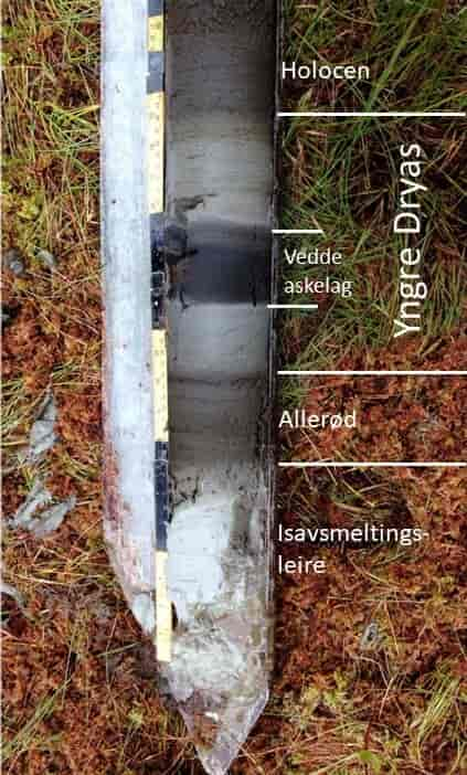 Borkjerne fra isavsmeltingen