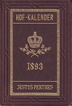 Bild des Verk�ufers f�r Gothaischer Genealogischer Hofkalender nebst diplomatisch-statistischem Jahrbuch. JG. 1, 1893. zum Verkauf von Antiquariat Reinhold Pabel