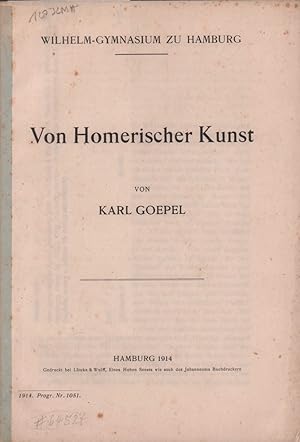 Bild des Verk�ufers f�r Von Homerischer Kunst. zum Verkauf von Antiquariat Reinhold Pabel