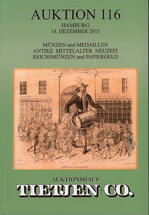 Bild des Verk�ufers f�r Auktion 116. [Auktionskatalog] 14. Dezember 2015. zum Verkauf von Antiquariat Reinhold Pabel