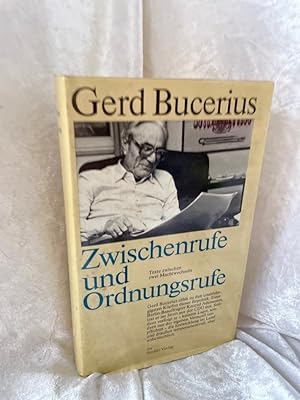 Bild des Verk�ufers f�r Zwischenrufe und Ordnungsrufe. Zu Fragen der Zeit zum Verkauf von Antiquariat Jochen Mohr -Books and Mohr-