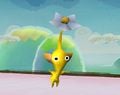 A Yellow Pikmin in Super Smash Bros. Brawl.