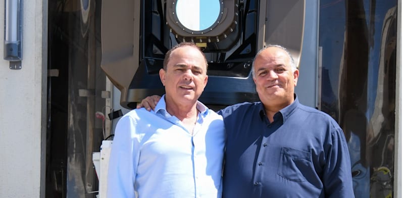 Rafael chair and CEO Yuval Setinitz and Yoav Tourgeman credit: Rafael Spokesperson