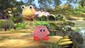 Kirby with a Flower ailment in Smash 4