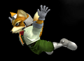 Fox's helpless animation in Melee.