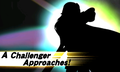 Lucina challenging the player in Super Smash Bros. for Nintendo 3DS.