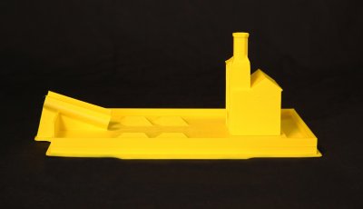 Image of 3D printed Smithsonian Castle and pan