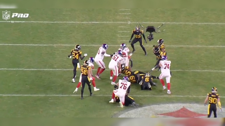 Steelers Giants missed tackles