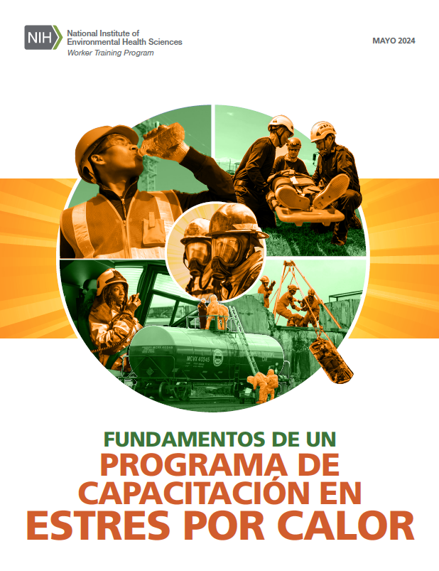 Cover page of the Building Blocks for a Heat Stress Prevention Training Program in Spanish