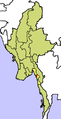 Location of Mon State