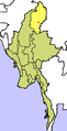 Location of Kachin State