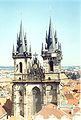 English: Above Old Town roofs Čeština: Nad střechami Starého Města