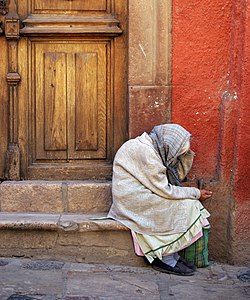 Old lady at San Miguel Allende, Guanajuato, Mexico