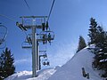 Chairlift in Praz de Lys-Sommand, Haute-Savoie, France