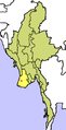 Location of Irrawaddy Division