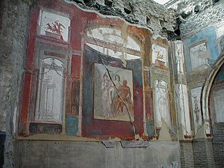 Sacello degli Augustali Fresco