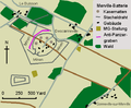 Map of the Mervile Battery