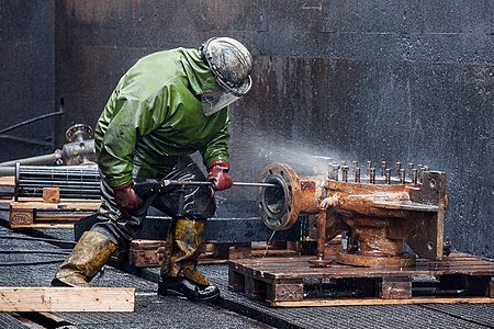 High-Pressure-Cleaning-with-Personal-Protective-Equipment