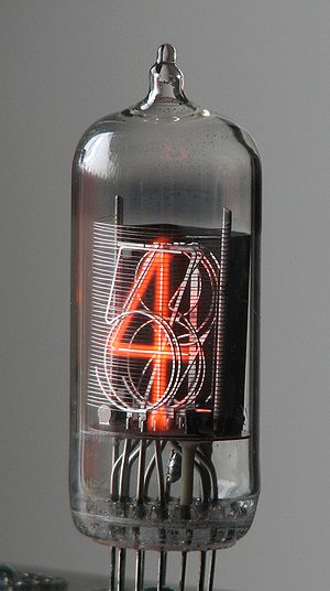 Nixie tube ZM1210 operating