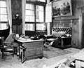 Leipzigs Deputy Mayor and Municipal Treasurer Ernst Kurt Lisso at desk, his wife and their daughter after committing suicide by cyanide in the Leipzig New Town Hall, 20. April 1945