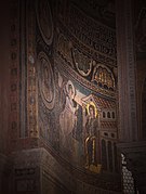 Annunciation mosaic on the apse wall