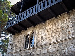 Wooden balcony