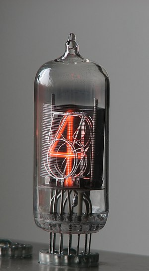 Nixie tube ZM1210 operating