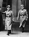 Heinrich Himmler (left) and Reinhard Heydrich (right) in March 1938