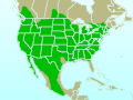 House Finch range map.