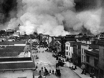 1906 San Francisco Mission District burning