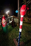 Festivus pole satirizing Donald Trump by Chaz Stevens