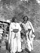 Tepehuan mother, father and child, Carl Lumholtz, 1893