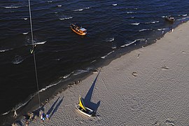 See, Strand, Fischerboot, (KAP)Selbstportrait