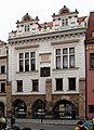 English: Townhall, neo-renaissance house Čeština: Radnice, neorenesancni dum