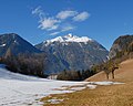 View of mountans beneath the castle Hohnburg