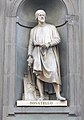 Statue of Donatello outside the Uffizi, Florence