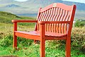 Bench by Kilt Rock on isle of Skye