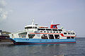 The Ferry Miyajima on the Inland Sea near the island of Itsukushima, Japan