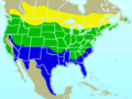 American Goldfinch range map.