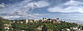 View of Alhambra palace in Granada