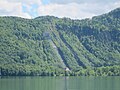 Blick vom Kochelsee auf das Kraftwerk