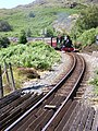 The run-in to Tanygrisiau has many level crossings over minor roads.