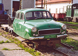 ČHŽ draisine builded on Škoda 1202 chassis.