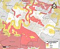 carte des zones d'aléa retrait-gonflement des sols argileux