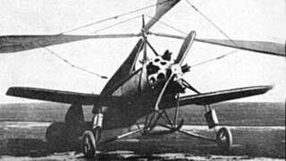 KASKR-1 "Red Engineer", a Soviet autogyro, designed by N.I.Kamov and N. K. Skrjinskiy. It was based on a Cierva C.8 autogyro with Soviet U-1 body and an 120 h.p. M-2 engine (1929).