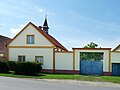 Čeština: Dům č. 1 se zvoničkou v Roudném u Českých Budějovic English: House No 1 with a bell tower in Roudné, České Budějovice district, Czech Republic