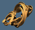 3D slice of a 4D Quaternion set