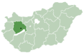 Location of Veszprém county