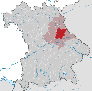 Lage im Regierungsbezirk Niederbayern / in Bayern